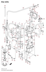 DF300 From 30001F-780001 (E01)  2007 drawing FUEL PUMP /​ FUEL VAPOR SEPARATOR (K7,K8,K9,K10)