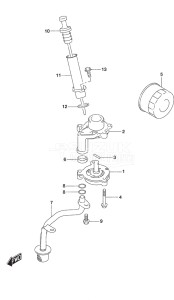 Outboard DF 30A drawing Oil Pump