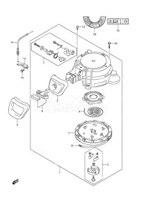 DF 8A drawing Recoil Starter