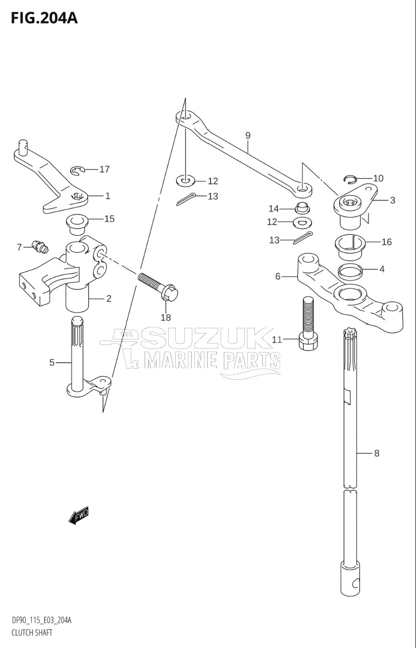 CLUTCH SHAFT (K1,K2,K3)