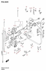 DF250T From 25003F-440001 (E11 - E40 E03)  2024 drawing HARNESS (DF250ST)