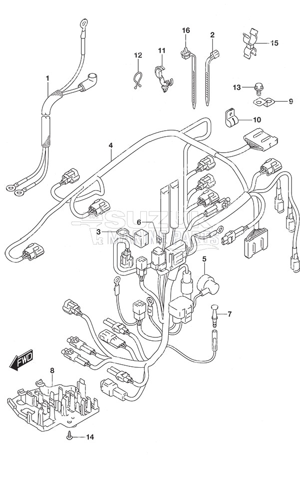 Harness Tiller Handle w/Power Tilt