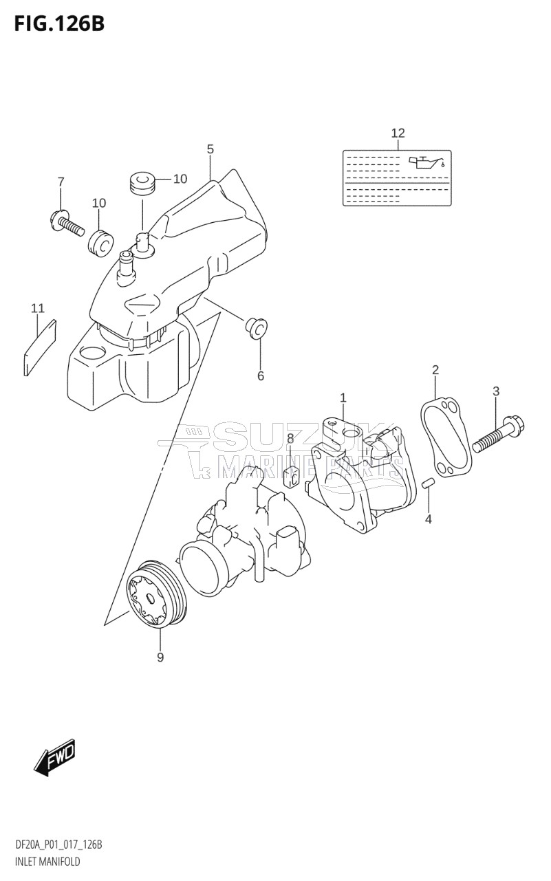 INLET MANIFOLD (DF9.9BR:P01)