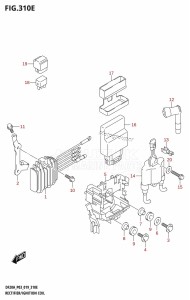 DF15A From 01504F-810001 (P01)  2018 drawing RECTIFIER /​ IGNITION COIL (DF20A)