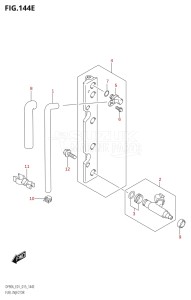 08002F-510001 (2005) 80hp E40 E01- (DF80A) DF80A drawing FUEL INJECTOR (DF80A:E01)