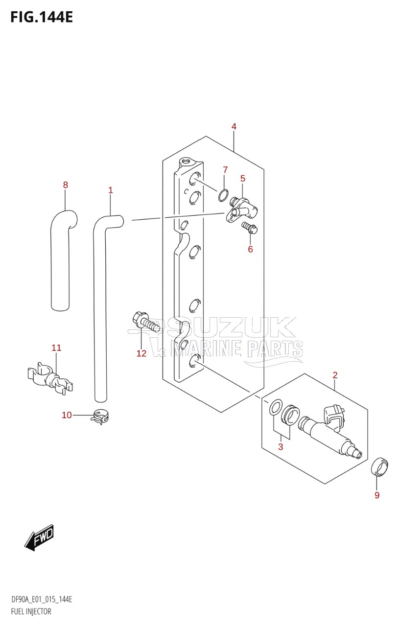 FUEL INJECTOR (DF80A:E01)