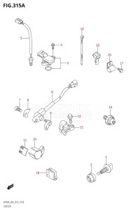 07003F-410001 (2014) 70hp E03-USA (DF70A) DF70A drawing SENSOR