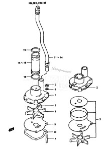 DT25 From 02502-001001 ()  1988 drawing WATER PUMP