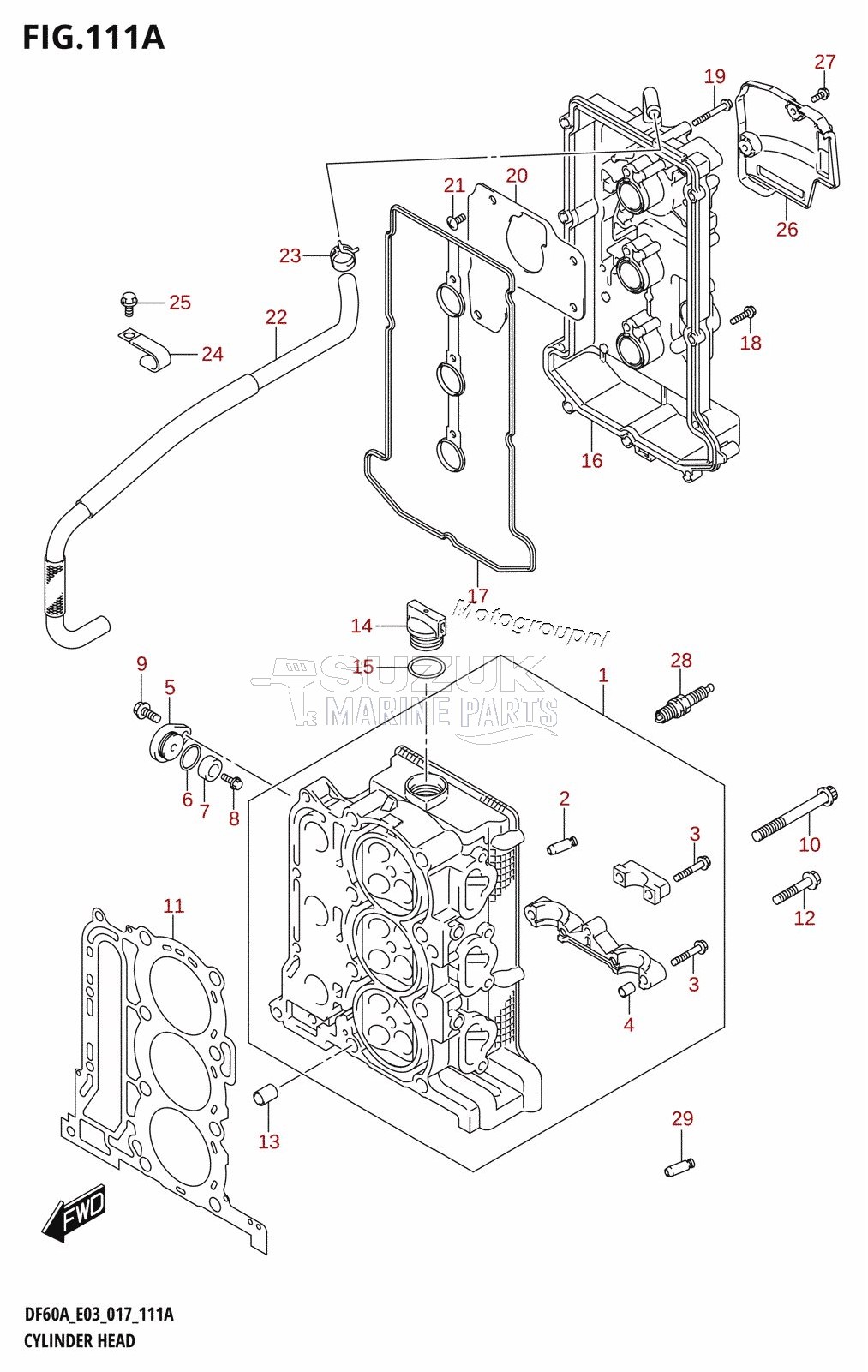 CYLINDER HEAD (DF40A:E03)