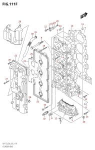 DF175ZG From 17502Z-510001 (E03)  2015 drawing CYLINDER HEAD (DF175TG:E03)