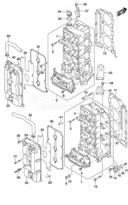 DF 250 drawing Cylinder Head