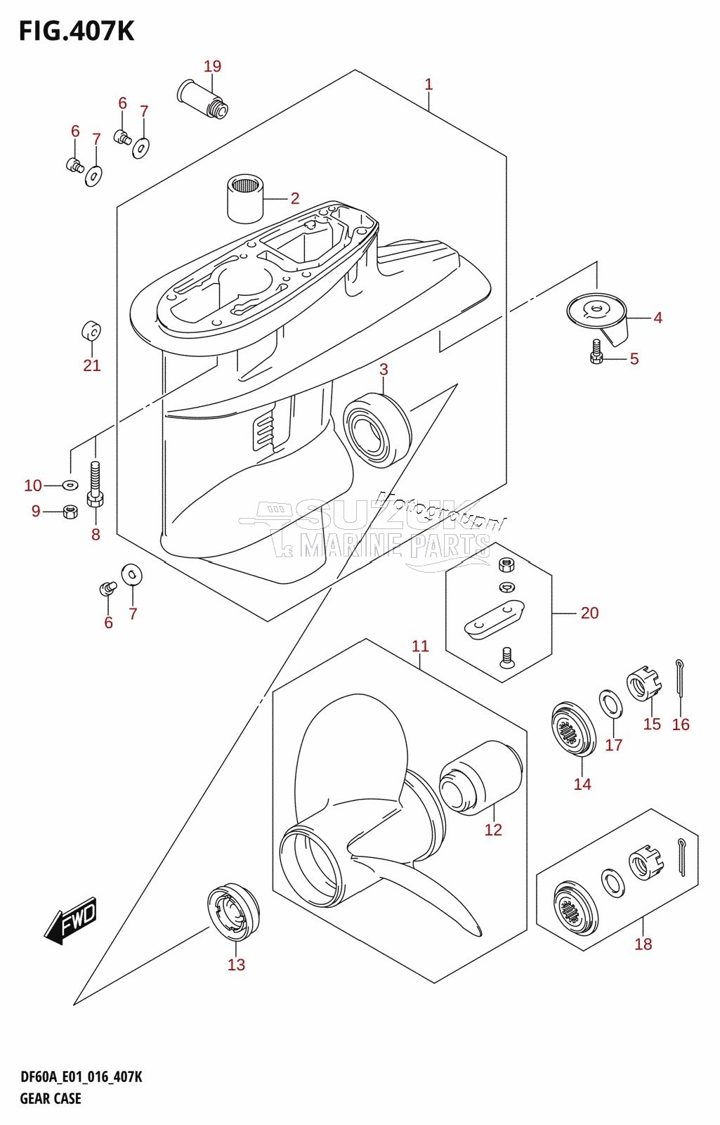 GEAR CASE (DF60AQH:E40)