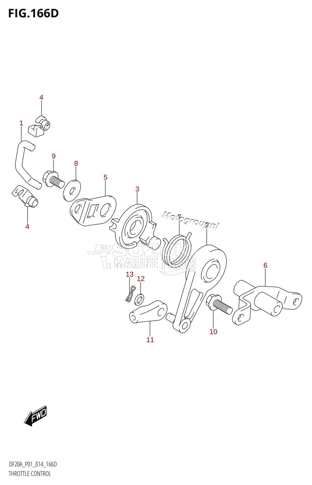 THROTTLE CONTROL (DF20AR:P01)