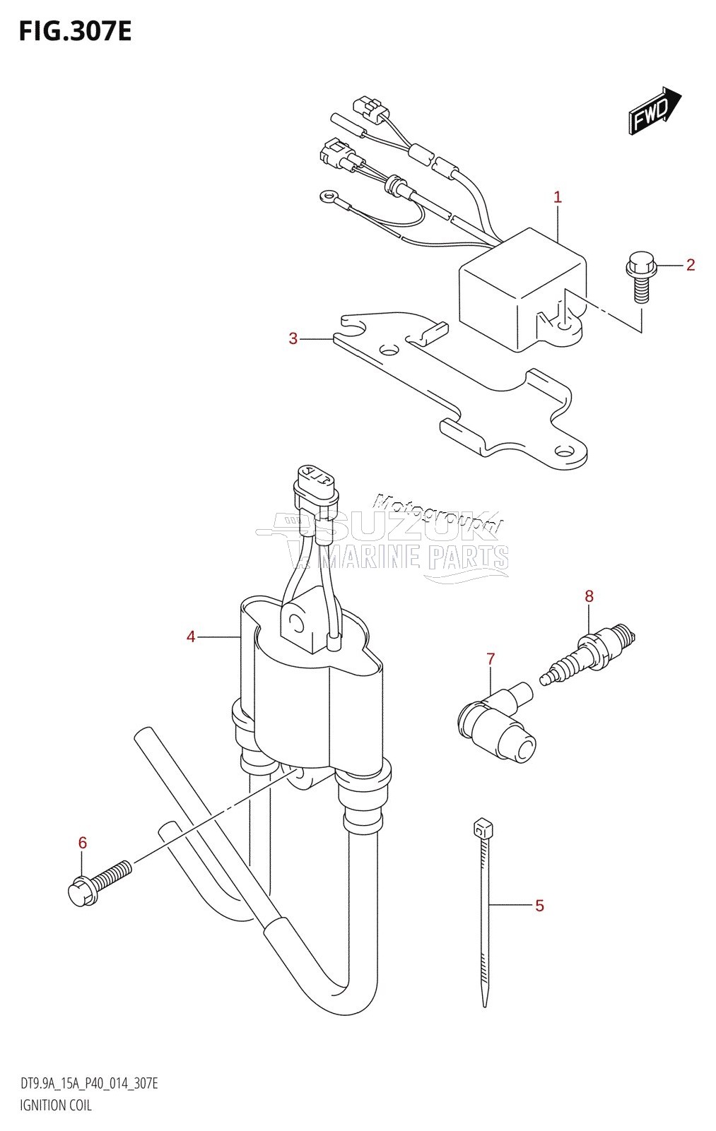 IGNITION COIL (DT15AK:P36)