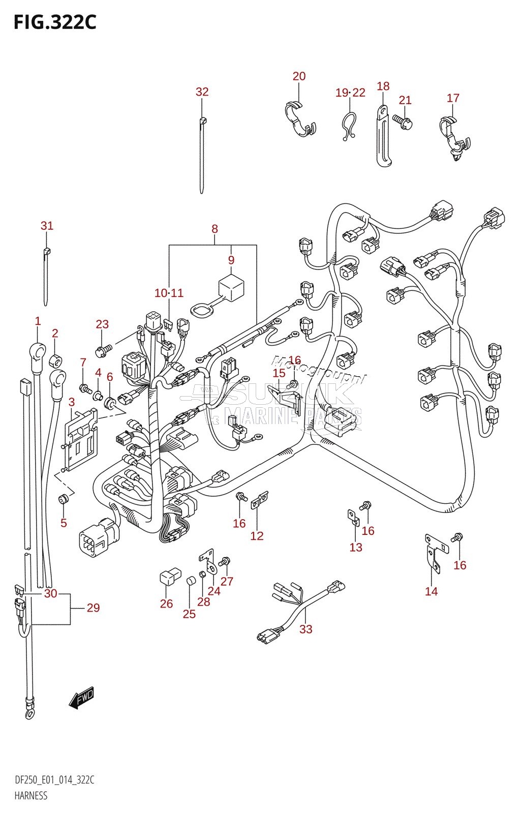 HARNESS (DF200Z:E01)