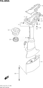 00503F-710001 (2017) 5hp P01-Gen. Export 1 (DF5A) DF5A drawing DRIVE SHAFT HOUSING