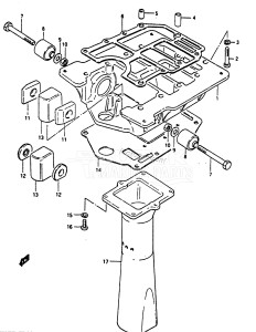 DT50 From 05001k-701715 ()  1987 drawing ENGINE HOLDER