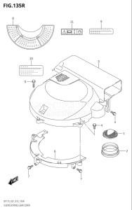 15002F-510001 (2005) 150hp E01 E40-Gen. Export 1 - Costa Rica (DF150T    DF150TG) DF150 drawing SILENCER / RING GEAR COVER (DF175ZG:E01)