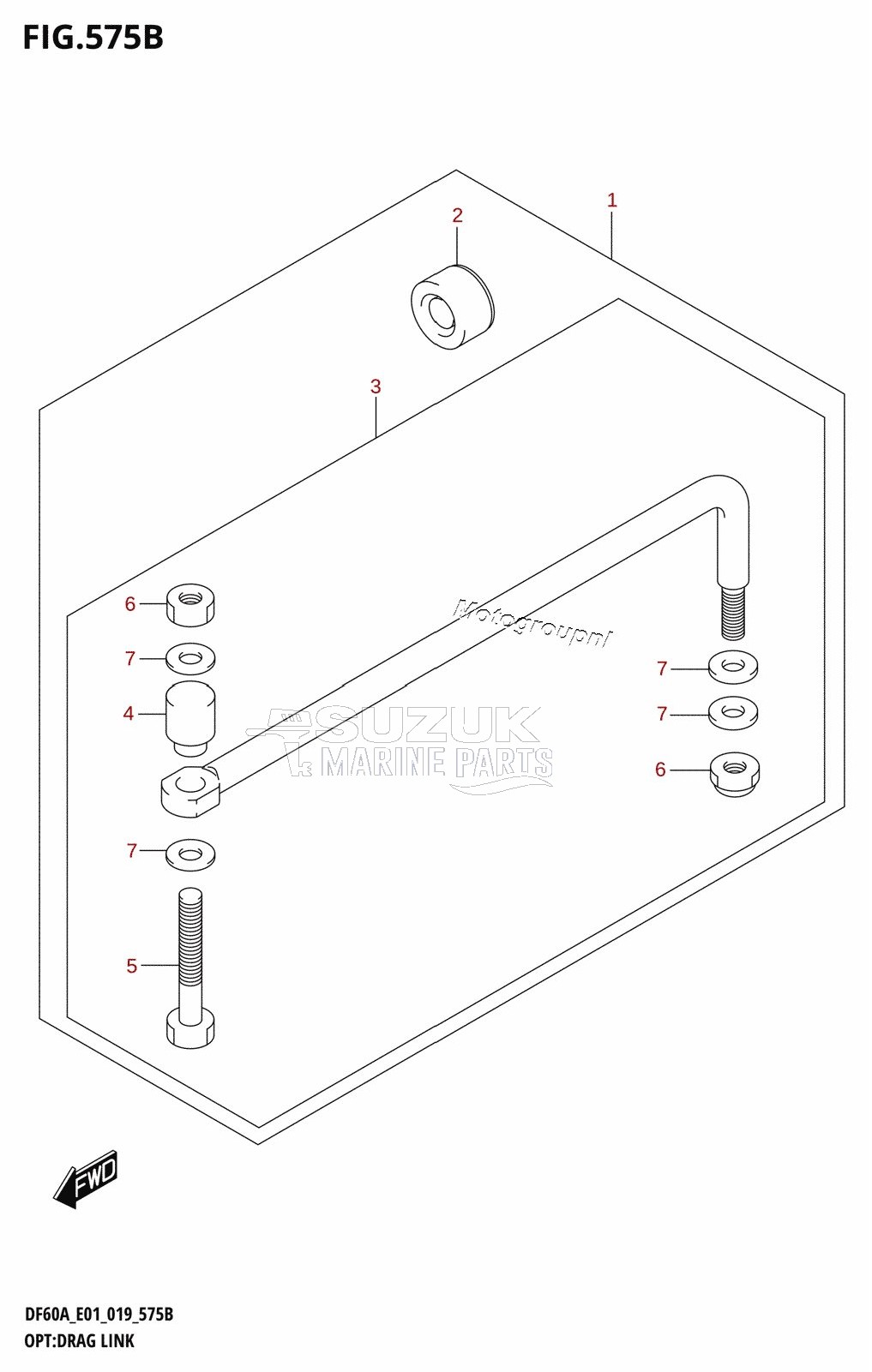 OPT:DRAG LINK (DF60AQH,DF60ATH,DF50AVTH,DF60AVTH)