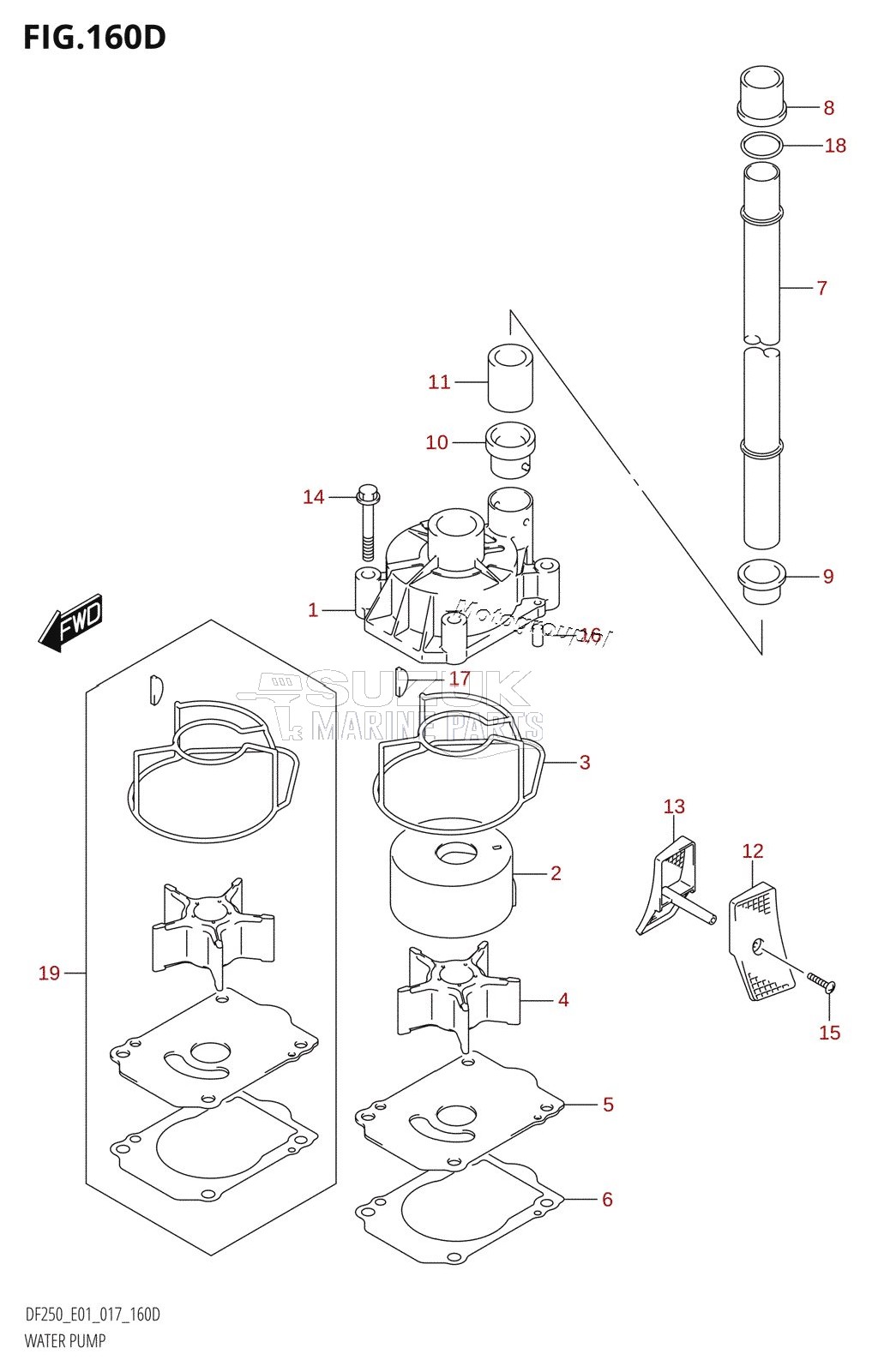 WATER PUMP (DF200Z:E40)