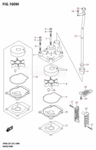 DF60A From 06003F-610001 (E01 E40)  2016 drawing WATER PUMP (DF60ATH:E40)