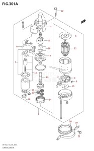 DF175T From 17502F-010001 (E03)  2010 drawing STARTING MOTOR