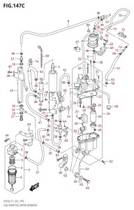 DF250ST From 25004F-240001 (E03)  2022 drawing FUEL PUMP /​ FUEL VAPOR SEPARATOR (E03:DF250ST:(020,021))