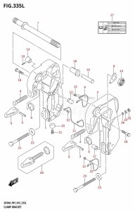 DF9.9B From 00995F-510001 (P01)  2015 drawing CLAMP BRACKET (DF20ATH:P01)