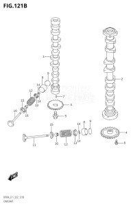 07003F-240001 (2022) 70hp E11 E40-Gen. Export 1-and 2 (DF70AT  DF70ATH  DF70ATH) DF70A drawing CAMSHAFT (DF80A)