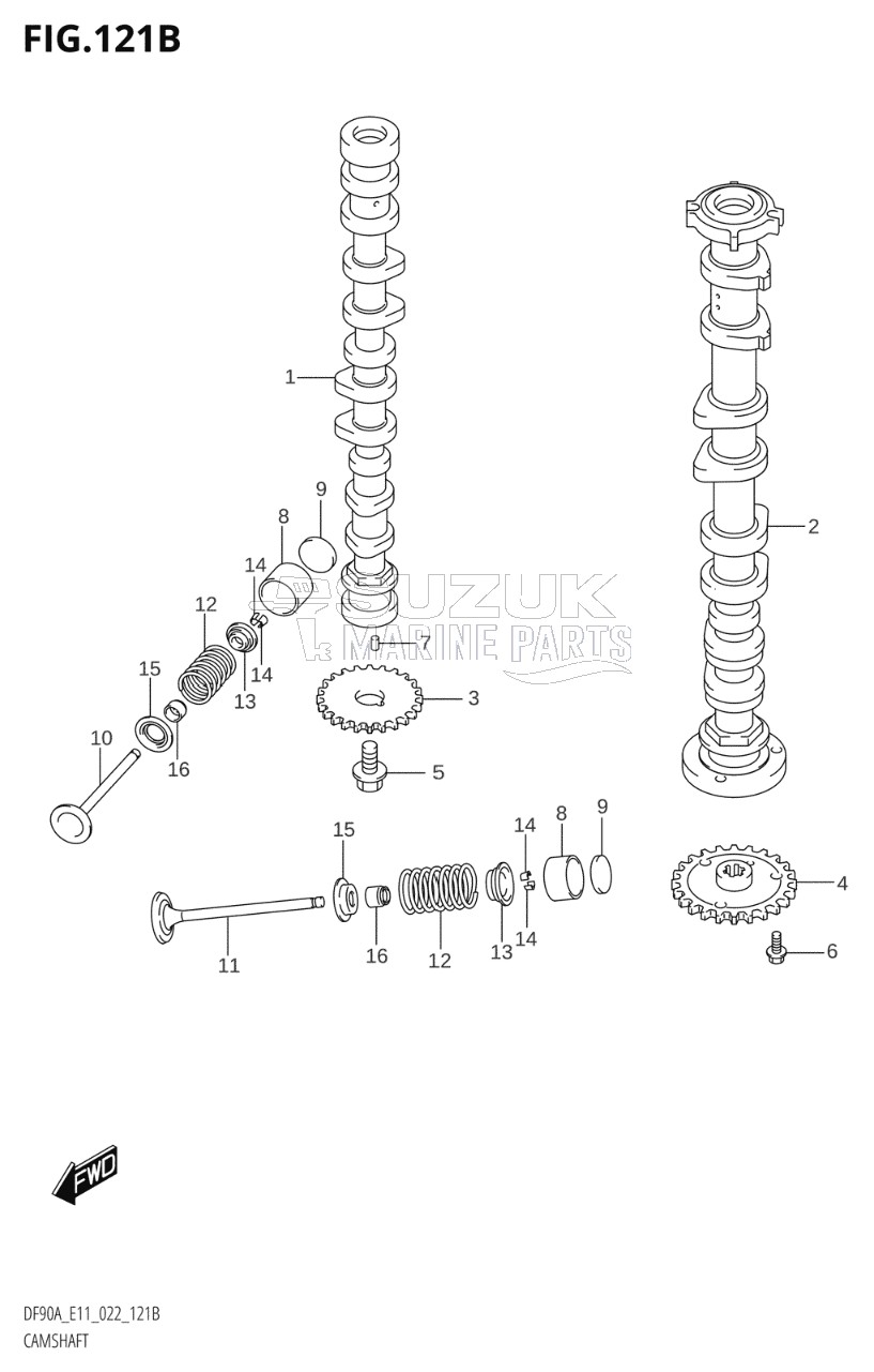 CAMSHAFT (DF80A)