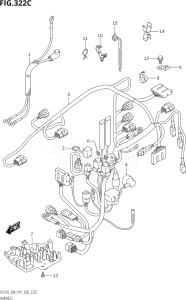 03003F-040001 (2020) 30hp P01 P40-Gen. Export 1 (DF30A  DF30AQ  DF30AR  DF30AT  DF30ATH) DF30A drawing HARNESS (DF25AT,DF30AT)