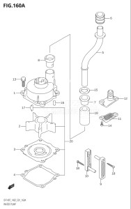 14002F-110001 (2011) 140hp E01 E40-Gen. Export 1 - Costa Rica (DF140T  DF140WT) DF140 drawing WATER PUMP ((DF140T,DF140Z):(K2,K3,K4,K5,K6))