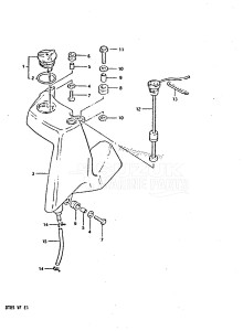 DT85 From 8501-410444 till 412597 ()  1984 drawing OIL TANK (MODEL QD /​ VE)