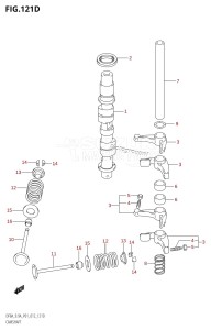 DF8A From 00801F-210001 (P01)  2012 drawing CAMSHAFT (DF9.9AR:P01)