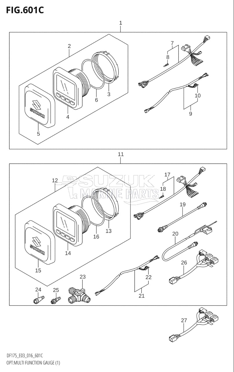 OPT:MULTI FUNCTION GAUGE (1) (DF175TG:E03)