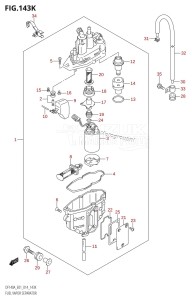 DF100A From 10003F-310001 (E01 E40)  2013 drawing FUEL VAPOR SEPARATOR (DF140AZ:E40)