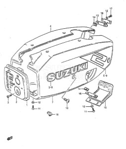 DT 2 drawing Engine Cover (1986)