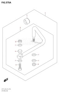 DF175Z From 17502Z-510001 (E03)  2015 drawing OPT:DRAG LINK (DF150T:E03)