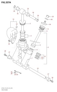 DF150 From 15002F-210001 (E01 E40)  2012 drawing TRIM CYLINDER