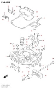 08002F-510001 (2005) 80hp E40 E01- (DF80A) DF80A drawing ENGINE HOLDER (DF80A:E01)