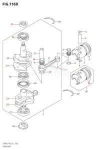 DT40 From 04005-310001 ()  2013 drawing CRANKSHAFT (DT40WR:P90)