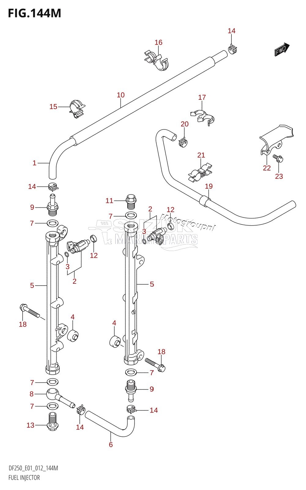 FUEL INJECTOR (DF250Z:E40)