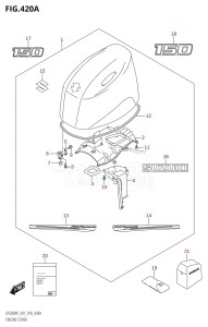 DF200AP From 20003P-810001 (E01 E40)  2018 drawing ENGINE COVER (DF150AP:E01)