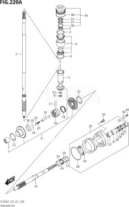 15004F-040001 (2020) 150hp E03-USA (DF150AST) DF150AST drawing TRANSMISSION