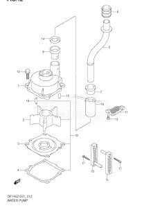 DF140 From 14000Z-251001 ()  2002 drawing WATER PUMP