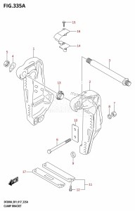 DF200AZ From 20003Z-710001 (E01 E40)  2017 drawing CLAMP BRACKET