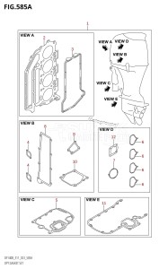 DF115BZ From 11506Z-240001 (E11 E40)  2022 drawing OPT:GASKET SET