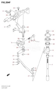 DF250 From 25003F-210001 (E01 E40)  2012 drawing CLUTCH SHAFT (DF225T:E40)