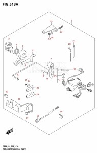 DF9.9A From 00994F-910001 (P01)  2019 drawing OPT:REMOTE CONTROL PARTS (DF8A,DF9.9A)