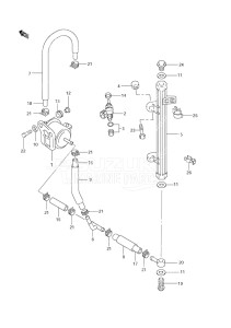 Outboard DF 60 drawing Fuel Injector (S/N 971544 to 97XXXX)